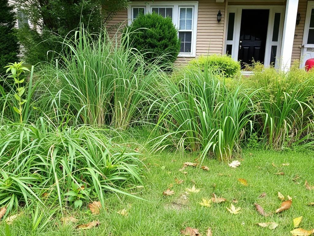 Before — Overgrown & messy